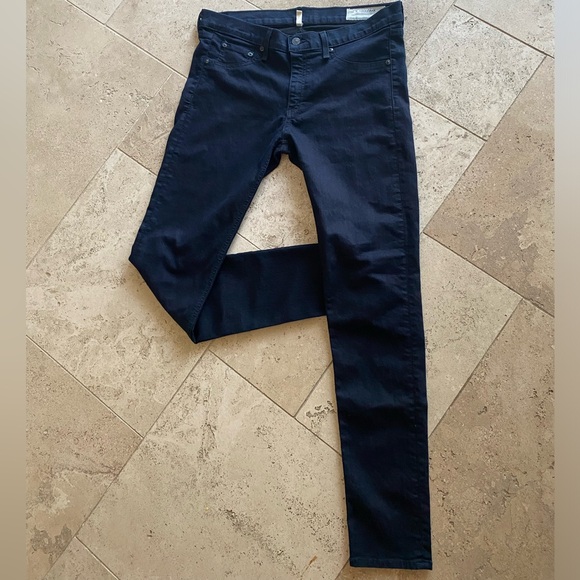 Rag & Bone The Legging Jean Wash Midnight & Skinny Denim Dark Blue Size 31 - Picture 5 of 11